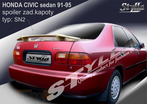 Stylla Спойлер задний на багажник для Honda Civic Mk5 Sedan 1991-1995 - Картинка 1