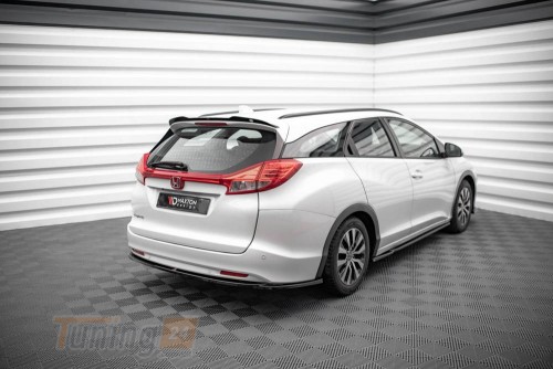 Maxton Design Накладка на спойлер для Honda Civic MK9 Tourer 2011-2014 - Картинка 2