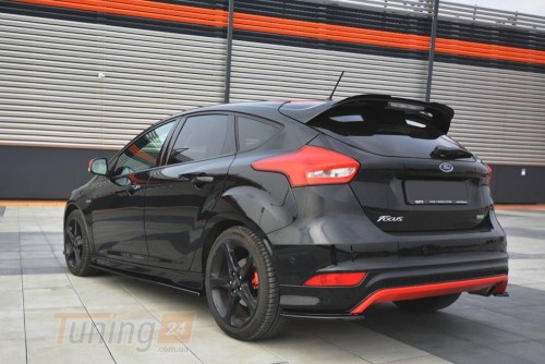 Maxton Design Накладка на спойлер для Ford Focus MK3 Hatchback 2015-2018 версия ST-LINE - Картинка 1