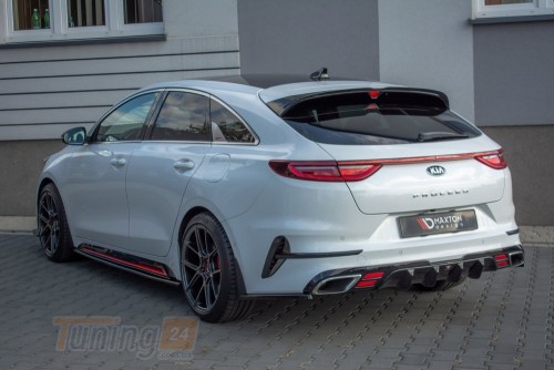 Maxton Design Накладка на спойлер для Kia ProCeed Mk3 2018+ версия GT - Картинка 3