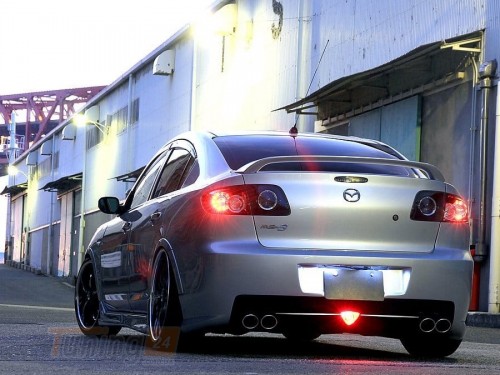 AOM Tuning Спойлер задний на багажник для Mazda 3 Sedan 2003-2009 высокий - Картинка 2