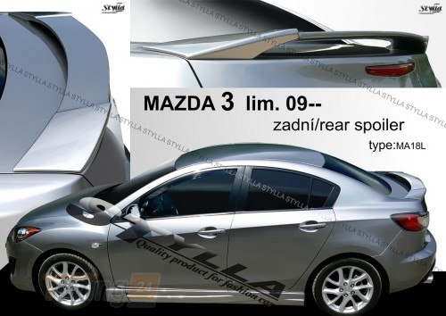 Stylla Спойлер задній на багажник для Mazda 3 Sedan 2009-2013 - Зображення 1