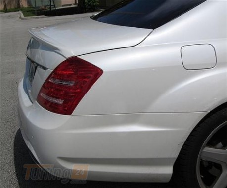 AOM Tuning Спойлер задній на багажник Mercedes S W221 2005-2013 пластик - Зображення 1