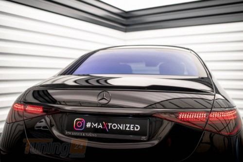 Maxton Design Спойлер 3D на багажник для Mercedes S W223 2020+ версия AMG-Line - Картинка 1