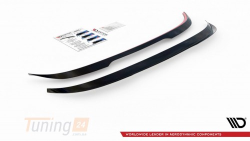 Maxton Design Накладка кап на спойлер для Mitsubishi Lancer 10 Sportback 2007-2016 - Зображення 3