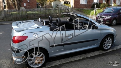 Stylla Спойлер задній на багажник для Peugeot 206 Coupe/Cabrio 2000-2010 - Зображення 4