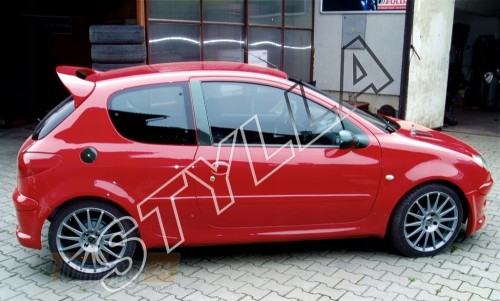 Stylla Спойлер задний на ляду для Peugeot 206 Hatchback 1998-2010 3/5 дверей высокий - Картинка 5