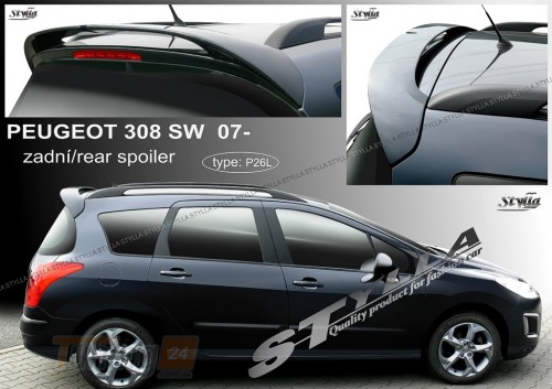 Stylla Спойлер задний на ляду для Peugeot 308 Combi 2007-2013 - Картинка 1