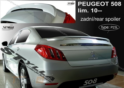 Stylla Спойлер задній на багажник для Peugeot 508 Limousine 2010-2018 - Зображення 1