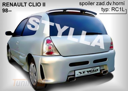 Stylla Спойлер задний на ляду для Renault Clio 1998-2005 3/5 дверей - Картинка 1