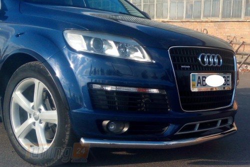 ST-Line Дуга одинарная защита переднего бампера ус на AUDI Q7 2005-2014 (F3-05) - Картинка 1