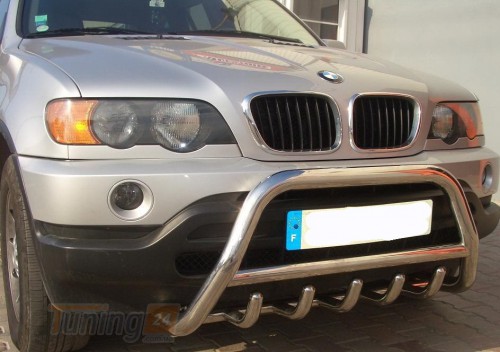 ST-Line Кенгурятник защита переднего бампера на BMW X5 E53 2000-2006 (F1-03) - Картинка 3