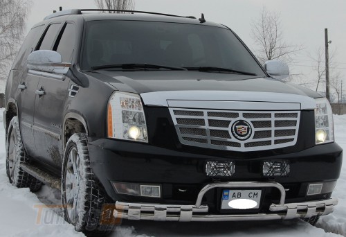 ST-Line Дуга переднего бампера ус на CADILLAC ESCALADE 3 2007-2014 (F3-33) - Картинка 3