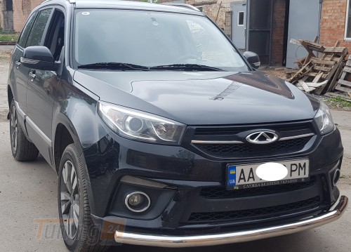 ST-Line Дуга одинарная защита переднего бампера ус на CHERY TIGGO 3 2014+ (F3-05) - Картинка 3