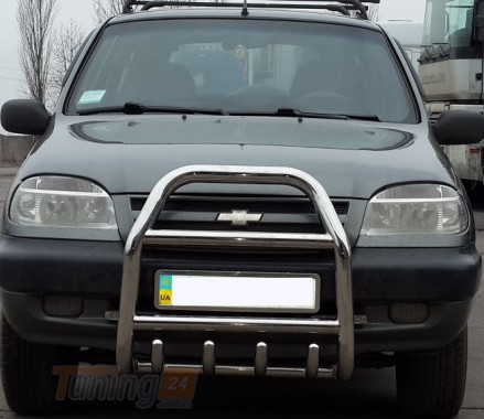 ST-Line Кенгурятник для CHEVROLET NIVA 2002-2009 (F2-02) - Картинка 1