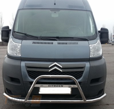 ST-Line Дуга переднего бампера ус на CITROEN JUMPER 2014+ (F3-37) - Картинка 1