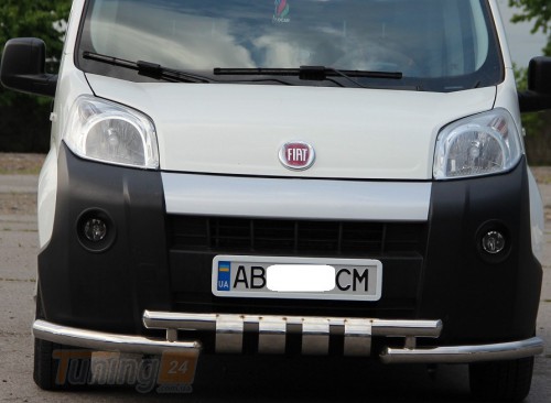 ST-Line Дуга подвійний захист переднього бампера на FIAT FIORINO 2008 (F3-34) - Зображення 1