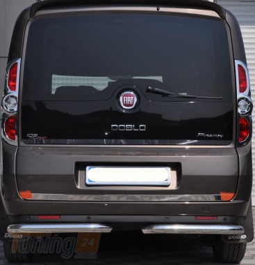 ST-Line Задняя защита бампера Углы на FIAT DOBLO 2010-2015 (B1-09) - Картинка 1