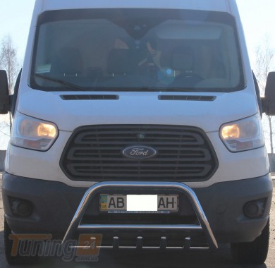 ST-Line Кенгурятник захист переднього бампера на FORD TRANSIT 2014 (F1-03) - Зображення 1