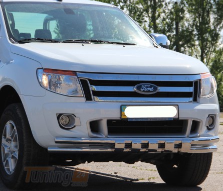 ST-Line Дуга с зубами защита переднего бампера ус на FORD RANGER 2012-2015 (F3-12) - Картинка 3