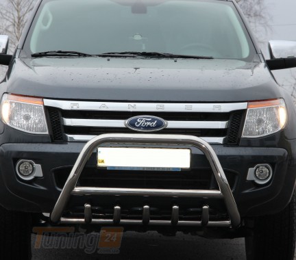 ST-Line Кенгурятник защита переднего бампера на FORD RANGER 2012-2015 (F1-03) - Картинка 1