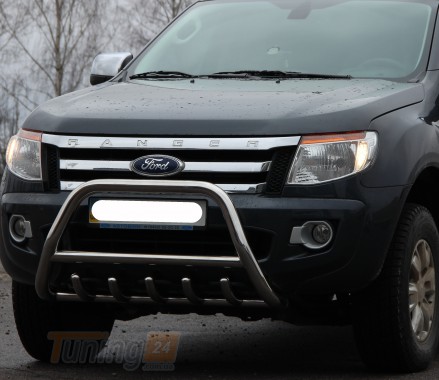 ST-Line Кенгурятник захист переднього бампера на FORD RANGER 2015-2019 (F1-03) - Зображення 3