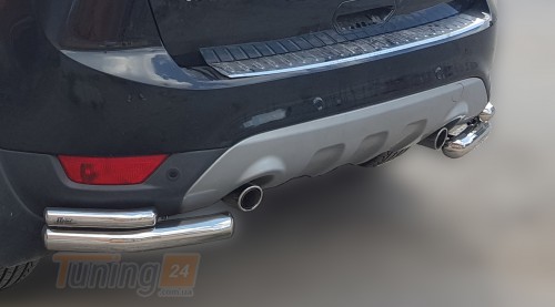 ST-Line Углы двойные Задняя защита бампера на FORD KUGA 2008-2012 (B1-12) - Картинка 3