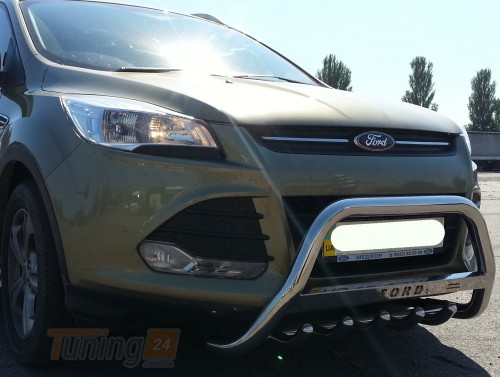 ST-Line Кенгурятник защита переднего бампера на FORD KUGA 2012-2016 (F1-09) - Картинка 2