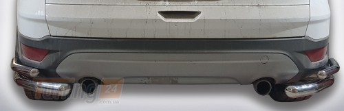 ST-Line Углы двойные Задняя защита бампера на FORD KUGA 2012-2016 (B1-12) - Картинка 2