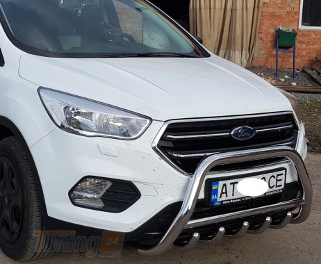 ST-Line Кенгурятник защита переднего бампера на FORD KUGA 2017-2019 (F1-03) - Картинка 2