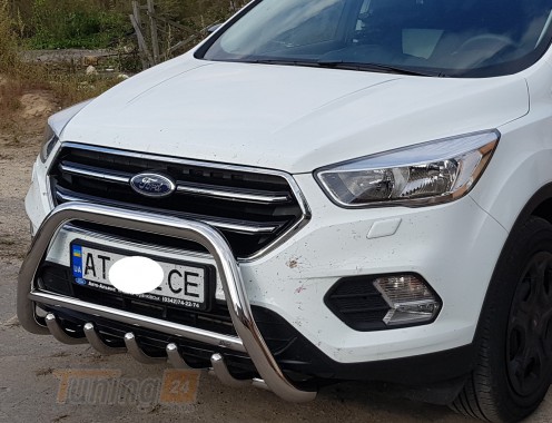 ST-Line Кенгурятник защита переднего бампера на FORD KUGA 2017-2019 (F1-03) - Картинка 3