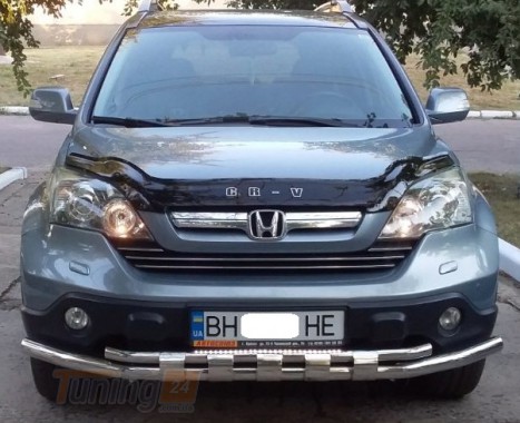 ST-Line Дуга с зубами защита переднего бампера ус на HONDA CR-V 2006-2010 (F3-12) - Картинка 1