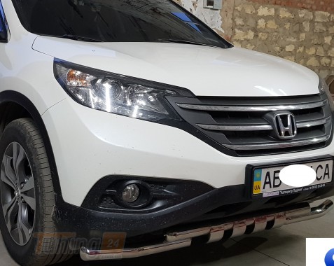 ST-Line Дуга переднего бампера ус на HONDA CR-V 2012-2016 (F3-08) - Картинка 3