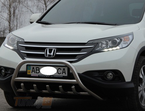 ST-Line Кенгурятник захист переднього бампера на HONDA CR-V 2012-2016 (Дизельна версія, F1-03M) - Зображення 2