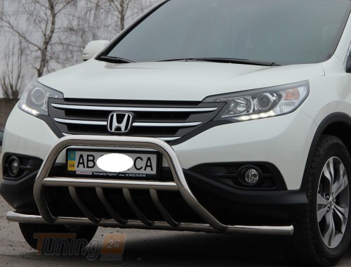 ST-Line Кенгурятник защита переднего бампера на HONDA CR-V 2012-2016 (Дизельная версия,F1-18) - Картинка 1