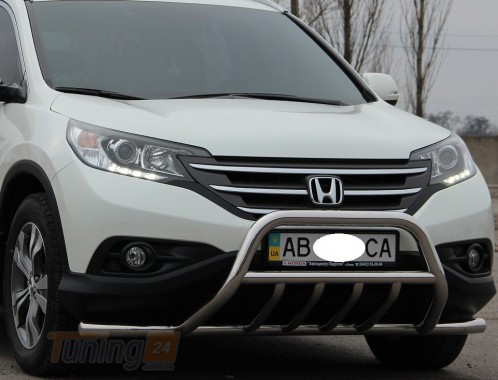 ST-Line Кенгурятник защита переднего бампера на HONDA CR-V 2012-2016 (Дизельная версия,F1-18) - Картинка 2