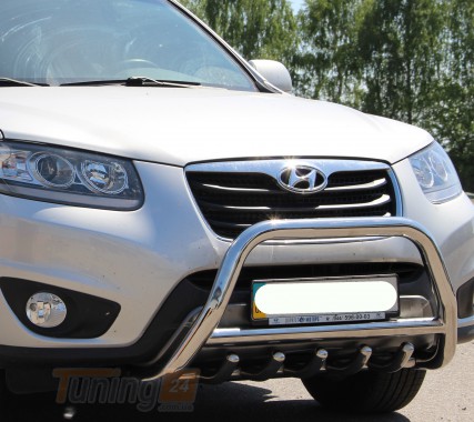 ST-Line Кенгурятник захист переднього бампера на HYUNDAI SANTA FE 2 2006-2010 (F1-03) - Зображення 2