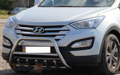 ST-Line Кенгурятник захист переднього бампера на HYUNDAI SANTA FE 3 2013-2018 (F1-03) - Зображення 2