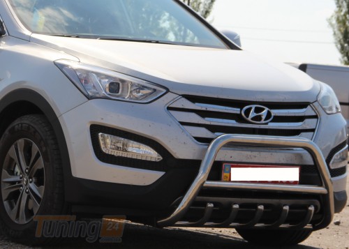 ST-Line Кенгурятник захист переднього бампера на HYUNDAI SANTA FE 3 2013-2018 (F1-03) - Зображення 3