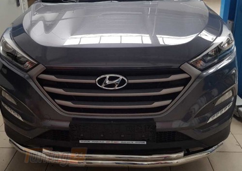 ST-Line Дуга подвійний захист переднього бампера на HYUNDAI TUCSON 3 2015 (F3-10) - Зображення 1