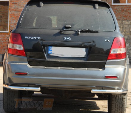 ST-Line Задняя защита бампера Углы на KIA SORENTO 2002-2009 (B1-09) - Картинка 1