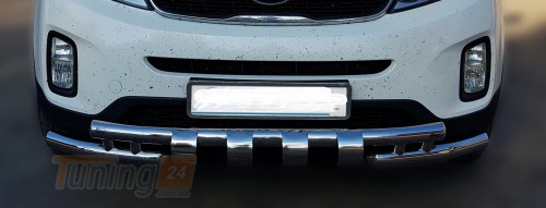 ST-Line Дуга переднего бампера ус на KIA SORENTO 2012-2014 (F3-34) - Картинка 1
