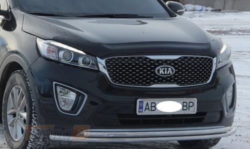 ST-Line Дуга подвійний захист переднього бампера на KIA SORENTO 2015 (F3-10) - Зображення 4