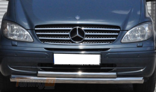 ST-Line Дуга двойная защита переднего бампера на MERCEDES-BENZ VITO (VIANO) W639 2003-2010 (F3-10) - Картинка 1