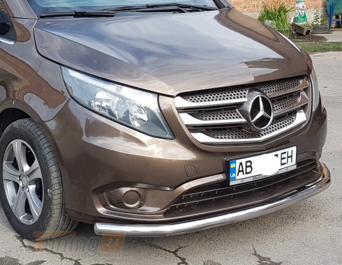 ST-Line Дуга одинарная защита переднего бампера ус на MERCEDES-BENZ VITO W447 2014+ (F3-05) - Картинка 3