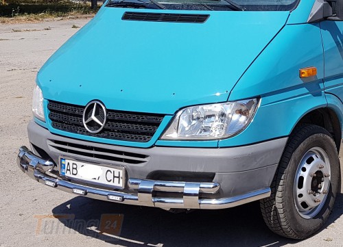 ST-Line Дуга с зубами Грандер защита переднего бампера ус на MERCEDES-BENZ SPRINTER 2000-2006 (F3-55) - Картинка 3