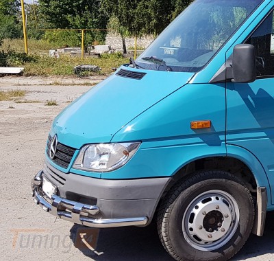 ST-Line Дуга с зубами Грандер защита переднего бампера ус на MERCEDES-BENZ SPRINTER 2000-2006 (F3-55) - Картинка 4