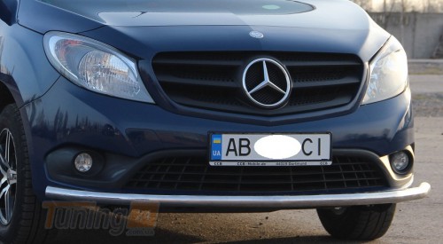 ST-Line Дуга двойная защита переднего бампера на MERCEDES-BENZ CITAN W415 2012+ (F3-05) - Картинка 2