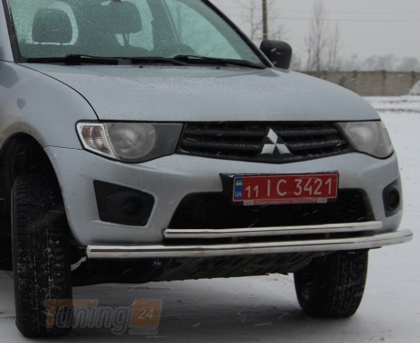 ST-Line Дуга двойная защита переднего бампера на MITSUBISHI L200 4 2012-2015 (F3-10) - Картинка 2