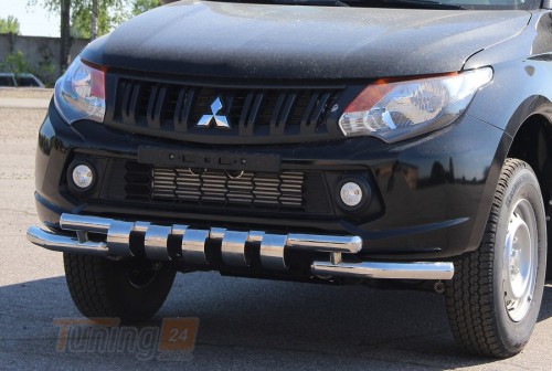 ST-Line Дуга переднего бампера ус 5 CUP на MITSUBISHI L200 5 2018+ (F3-08) - Картинка 3